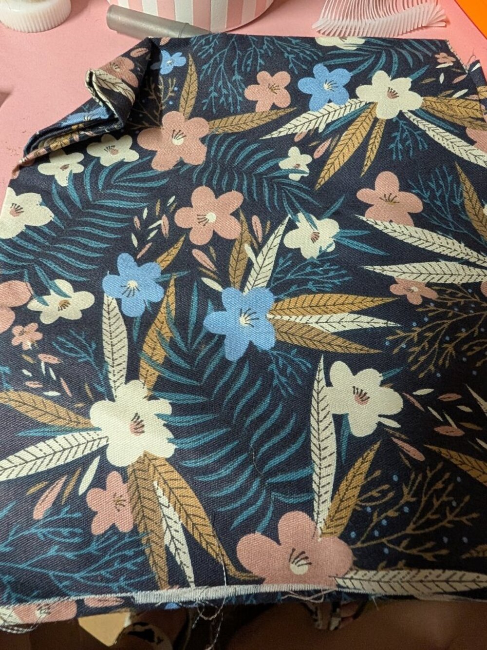 Floral Fabric with Tropical Print Fat Quarter - 25% Off When You Bundle 5+